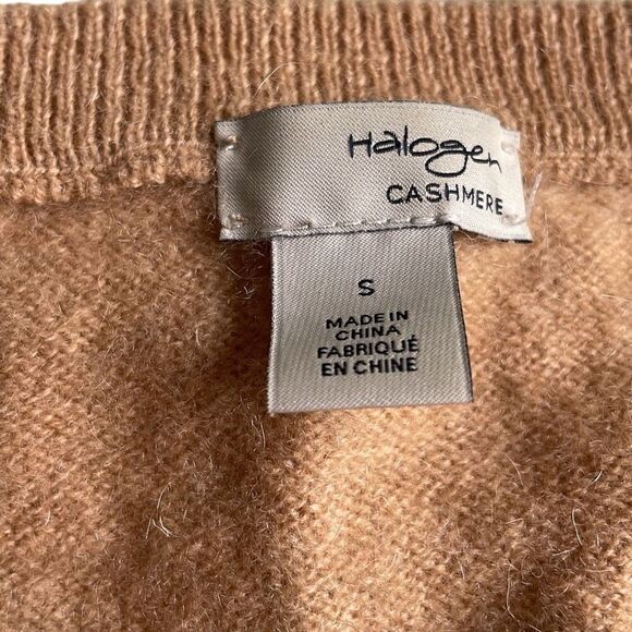 EUC! Caslon Nordstrom 100% Cashmere Crew Neck Sweater in Tan/Camel - Size Small - Picture 6 of 9
